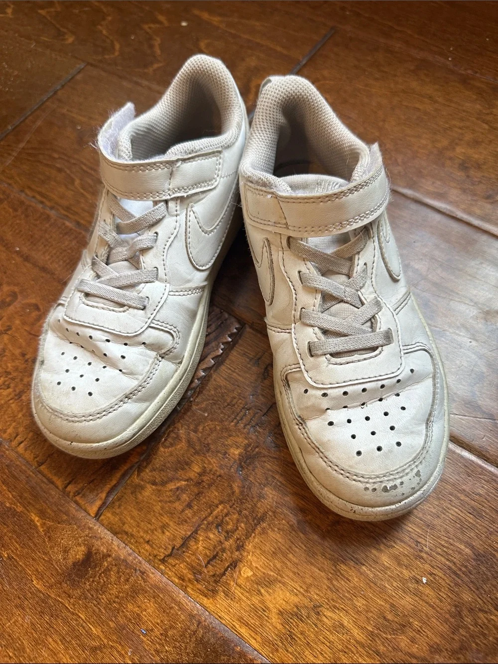 Nike Kids White Velcro Low-Top Sneakers